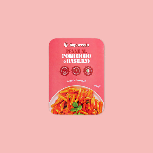 PENNE WITH TOMATO AND BASIL