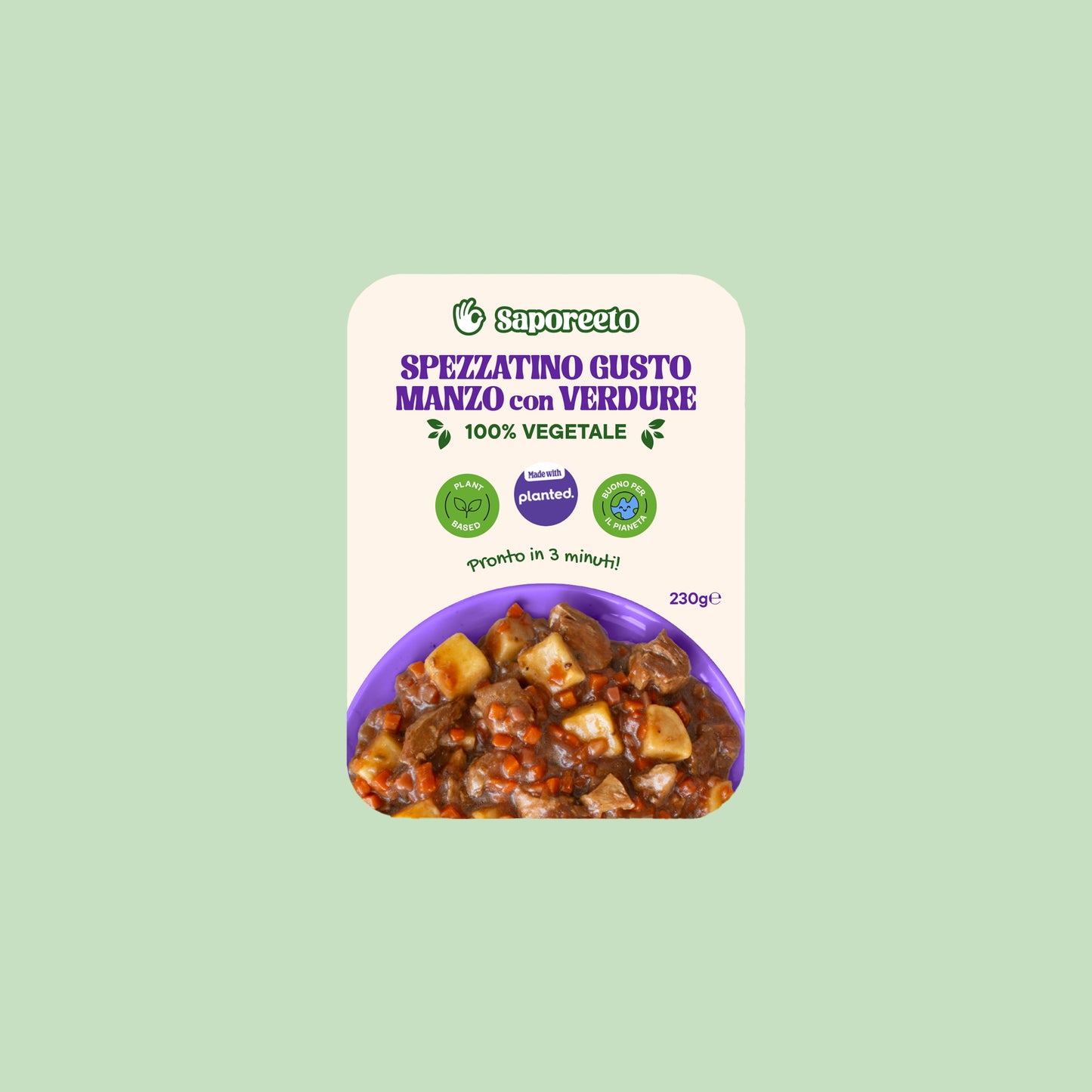 SPEZZATINO GUSTO MANZO CON VERDURE - Planted